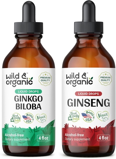 [BRSRAGA3DEBQYADK] Ginkgo Biloba Tincure 4 fl oz i Gindseng Tincure 4 fl oz