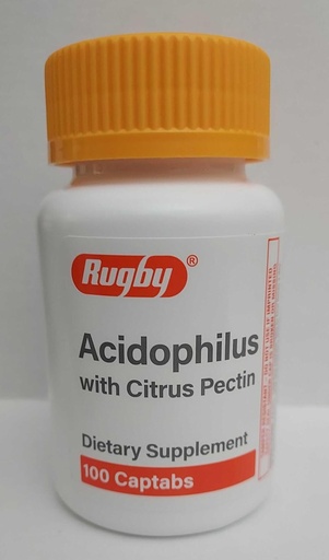 [BRSWIY32DIEBU2TK] Rugby Acidophilus Capsule Shaped Tablets - Bottle of 100 - Model 00536718001