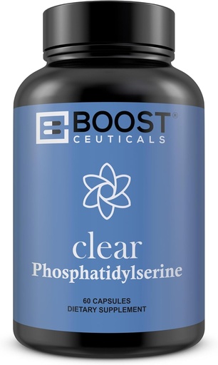 [BRSWKYIYO4DAM2LM] BoostCeuticals Phosphatidylserine 500mg Complex - Vegan Brain Sleep Support Supplement – Phosphatidylserine 100mg Plus Ginko Biloba, Gotu Kola & More – No Stearates Non-GMO Gluten Free 90 Ct