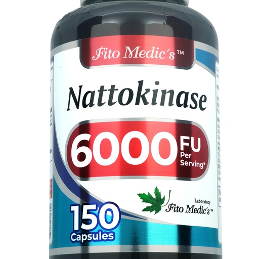 [BRSRMBQEAACRGAL3] FITO MEDIC'S Lab - Nattokinase, Natto - 6000 FU of Enzyme per Serving, 150 Capsules