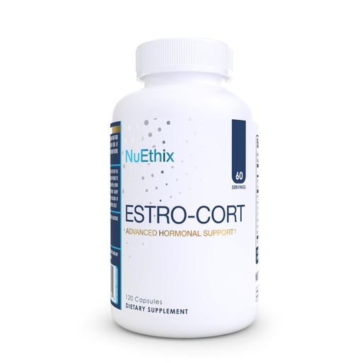 [BRSW2ZYPOEDWEA3O] NuEthix Formulations Estro-Cort Anti-Estrogen Nutritional Support Dietary Supplement, 120 Capsules