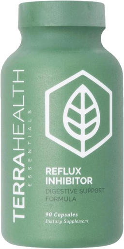 [BRSW2FIBOYDWMDTX] Terra Health Essentials - Reflux Inhibitor | Relieve Indigestion and Heartburn | 30-Day Supply (90 Kapseln)