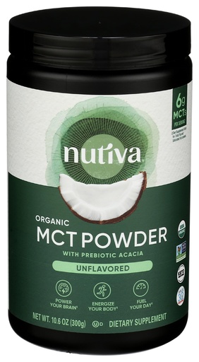 [BRSWGEI6OEPWY3LO] Nutiva, Organic MCT Powder, 10.6 Ounce