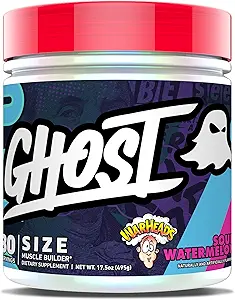 [BRSRMAAYOACRU2DA] GHOST Size Muscle Builder Dietary Supplement - Warheads Sour Watermelon, 30 Servings - Creatine Muscle Growth and Strength Building Supplements for Men & Women - Free of Sugar & Gluten, Vegan