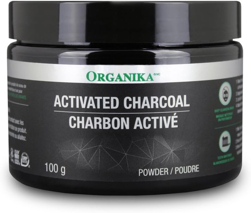 [BRSWECQKOUNQ2F3F] ORGANIKA Charcoal Powder Activated, 100 GR