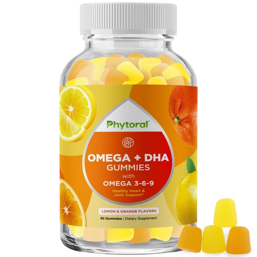 [BRSWYBT5PMBBEF3X] DHA Omega 3 Gummies for Adults - Delicious Flaxseed for Brain Omega 3 6 9 Supplement for Inflammation, Energy & Insulin - Vegetarian Essential Fatty Acid Supplements for Immune Support - 60 Count