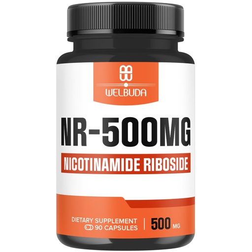 [BRSRAGQCORYREDYZ] WELBUDA NAD+ Supplement with Nicotinamide Riboside 500mg - Cellular Energy & Repair, Healthy Aging, Wellness - 90 Capsules - 3 Month Supply