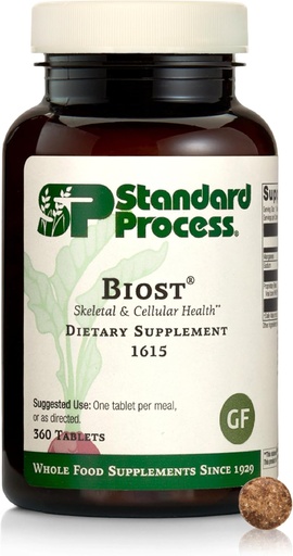 [BRSWIZ32CQHRQADY] Standard Process Biost Skeletal & Cellular Health Dietary Supplement - Gluten-Free, Non-Dairy, Non-Soy e Non-Grain - Aids Strong Teeth & Bones - 360 Tablets