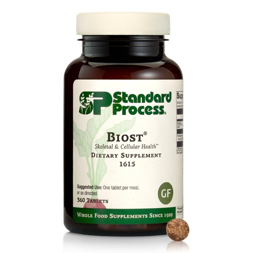 [BRSWIZ32CQHRQADY] Standard Process Biost, Skeletal & Cellular Supplement, 360 Tablets | Skeletal and Cellular Health Dietary Supplement, Gluten-Free, Non-Dairy, Non-Soy, Non-Grain, Aids Strong Teeth and Bones