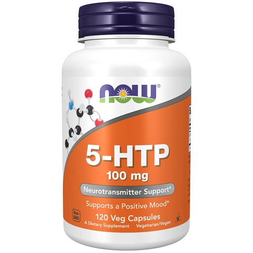 [BRSWGBLRCECWO2DU] 5HTP 100 mg Mega-Value 2Pack (120 VegCapsules) bBr#Now