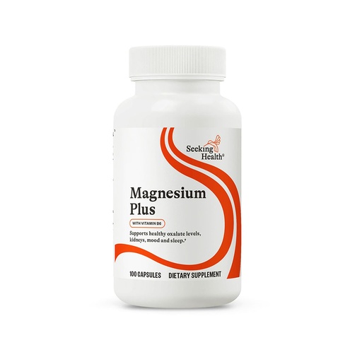 [BRSWIHIYBUDAMFYV] Seeking Health Magnesium Plus - Formula with Vitamin B6 - Magnesium Malate & Glycinate Supplement to Support Bone Health, Sleep & Feelings of Calm - 100 Capsules