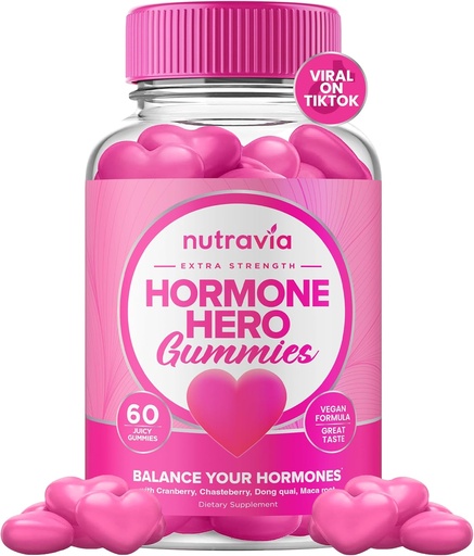 [BRSRAEL5CV5GCHTK] Qadınlar üçün Hormon Balance Gummies + PMS Daxili Təhlükəsizlik - Mood Swings, Clear Skin, Cramps və Bloating azaldır - Cranberry, Dong Quai (60 Gummies)