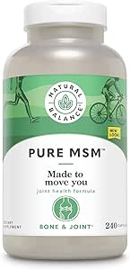 [BRSWIFYKC5YQKFAZ] Natural Balance Pure MSM Capsules | Sulfur Supplement Helps Supports Joint Comfort, Collagen & Keratin Production | 240 Count