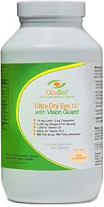 [BRSWIBLRAUDGOC34] Formulated for Dry Eyes - 1700mg Triglyceride Omega-3 + EPA & DHA, Lutein,Zeaxanthin, B12, D3-60 Servings (Ultra Dry Eye, UDEVG - 1 Month Half Size)