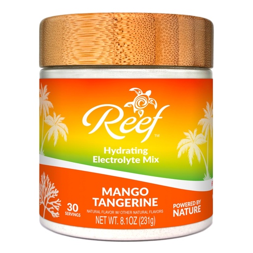 [BRSRAFQTC57RQCD3] Hydrating Electrolyte Drink Mix - Mango Tangerine, 30 Servings - Hydration Powder w/Coconut Water - Non-GMO, No Added Sugar, 5 Key Electrolytes + Vitamins, Natural Trace Minerals