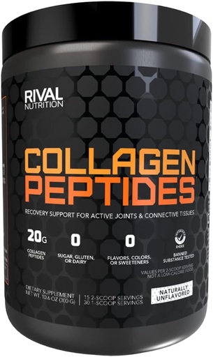 [BRSWGFD6OQNWMC3U] Rival Nutrition Collagen Peptides- Unflavored, 10.6 oz.