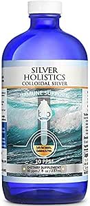 [BRSWYAYOCQHBGF3F] Colloidal Silver Liquid | 8 oz Glass Bottle by Silver Holistics