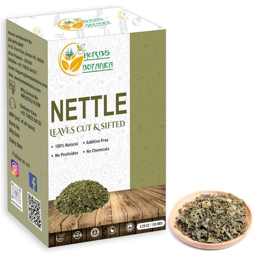 [BRSROEI2AACAGCL5] Herbs Botanica Nettle Leaf for Tea Cut and Sifted for Nourishing Herbal Tea, Smoothies Infusions, Stinging Nettle Leaf Ortiga Wellness Supplement Vegan Non GMO 5.29 oz