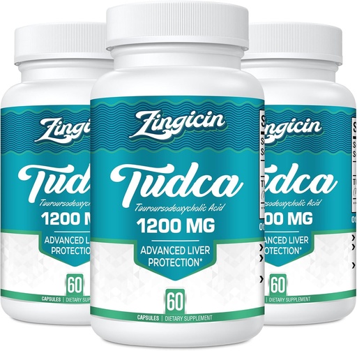 [BRSRO2YKCMGQKCLB] TUDS priedas 1200mg - 180 Veggie kapsulės, Galingi TUDS Bile Salts papildai kepenims, virškinimui