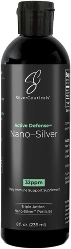 [BRSROCQHA5YGAHT2] Argint coloidal w/Nano Technology - 32ppm 8oz - 8X Mai eficient - Suport imunitar natural - Salvați zilele bolnave - Vârstele 5 și în sus - Outperforms Arginti PPM mai mari - Nu gust și miros - 3rd Party testat