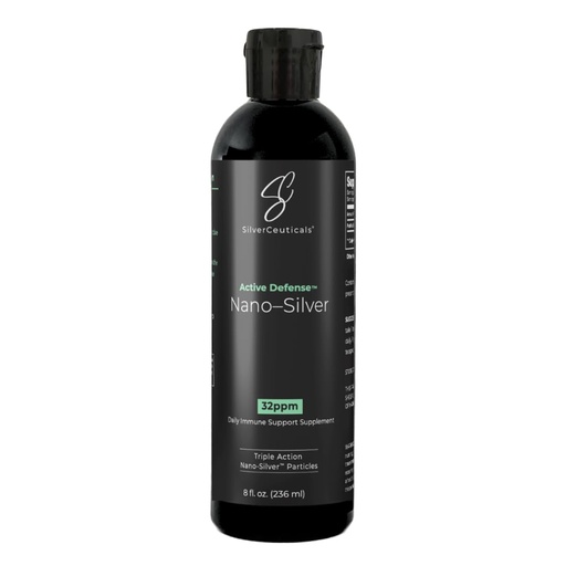 [BRSROCQHA5YGAHT2] Colloidal Silver w/Nano Technology - 32ppm 8oz - 8X More Effective - Natural Immune Support - Save the Sick Days - Ages 5 & Up - Outperforms Higher PPM Silvers - No Taste & Smell - 3rd Party Tested
