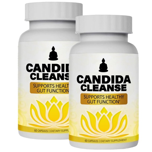 [BRSRAHA7BMBRGFDV] Candida Cleanse - Gut & Colon Support, Natural Herbal Formula, Include Oregano Leaf, Wormwood, Black Walnut, Caprylic Acid-1, 60 Capsules (2)