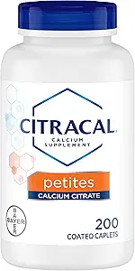 [BRSWG233BB5WMAY6] Citracal Calcium Citrate + D3 Petites Tablets - 200 ct, Pack of 4