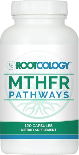 [BRSW2BQ2O56BO23G] Rootcology by Dr. Izabella Wentz | MTHFR Pathways | Methylation Support with Vitamin B6, B12 & Folate | Supports Immunity, Energy & Brain Health | 120 Capsules