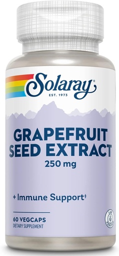 [BRSWIYTYO4GBGCLM] SOLARAY Guaranteed Potency Grapefruit Seed Extract, Veg Cap (Btl-Plastic) 250mg | 60ct