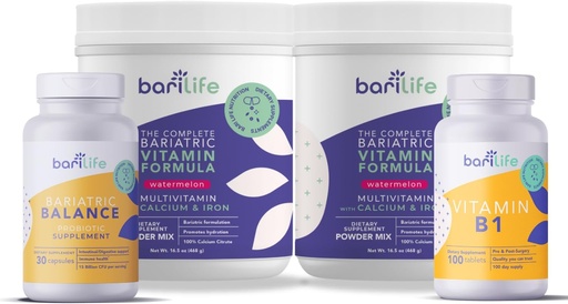 [BRSRAYY6OB7G22D2] Bari Life Duodenal Switch Starter Kit with Watermelon Powder and Probiotic 30 and Vitamin B1