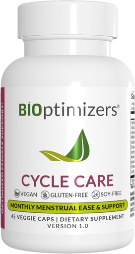 [BRSROBQHCVYWY3Y3] BIOptimizers - Cycle Support - Period Support Supplement for Women - Bloating and Cramping Menstrual Relief - 45 Capsules