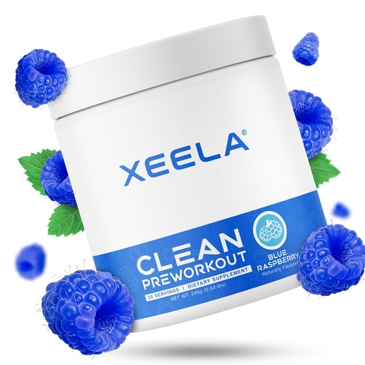 [BRSROZIQBZ5BYCT5] XEELA Pre Workout Powder - Clean & Tested - Jitter Free, Safe, and Natural - Increase Thermogenic Energy, Focus, and Endurance w/Creatine, Organic Caffeine, and Plant Based Citrulline (Blue Raspberry)