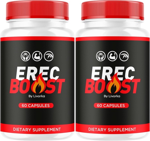 [BRSRAGL4CUMAGHTA] (2 ambalaj) Capsule ErecBoost, original Capsulas Supliment Pastillas - Formula avansată, 120 capsule pentru 2 luni