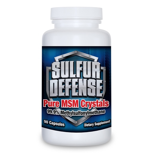 [BRSWKFALO4MACC34] Sulfur Defense Opti-MSM 99.9% Pure MSM Powder Capsules, Made in USA, Organic Methylsulfonylmethane, Non-GMO, Gluten-Free, Immune System Booster, Soothes Joint Pain, Younger Skin, Hair, Nails, 90 caps