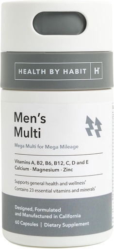 [BRSRMZT5CUMW2CD3] Zdravje z Navada Mens Multi Supplement (60 kapsul) - 23 Esencialni vitamini in minerali, podpira splošno zdravje & Wellness, Non-GMO, Sugar Free (1 pakiranje)