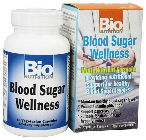 [BRSWIZA2CUBGCC36] Bio Nutrition - Blood Sugar Wellness - 60 Vegetarian Capsules