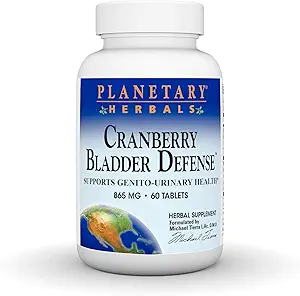 [BRSWIEIYOQJWY2LA] Planetary Herbals Cranberry Bladder Defense, Supports Genito-Urinary Health*, 865 mg - 60 Tablets