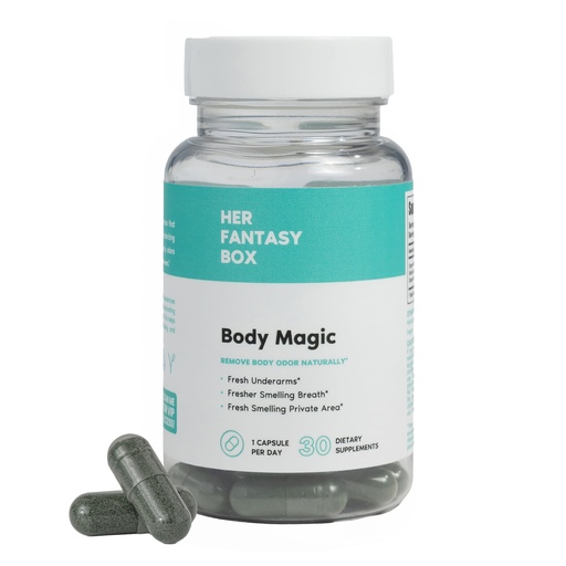[BRSRAHYYDFYB42Q4] Her Fantasy Box | Body Magic | Chlorophyll Capsules - 30 Vegan Capsules for Detox, Digestion, Gut Health, Skin Support, and Oily Skin - Natural Energy Booster