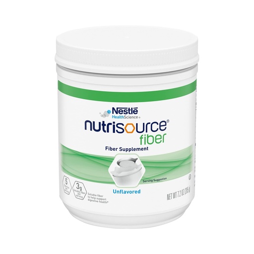 [BRSWIEIDAFYB4FQ3] Nestle Nutrisource Fiber Fiber Supplement Unflavored 7.2 oz. Canister 4 Ct