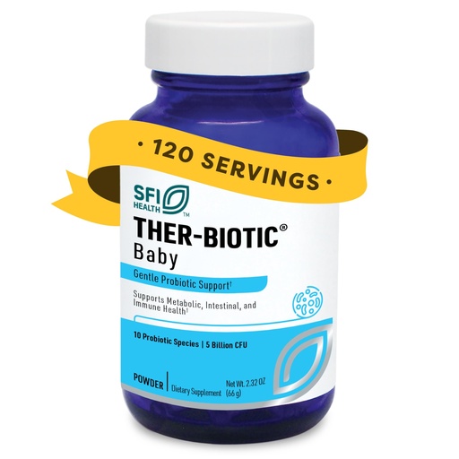 [BRSWIYYZDIIRSDYZ] Klaire Labs SFI Health Ther-Biotic Baby Probiotic Powder - Probiotics for Kids with 10-Strains - 5 Billion CFU Infant Probiotic for Digestive Health and Immune Support (120 ct)