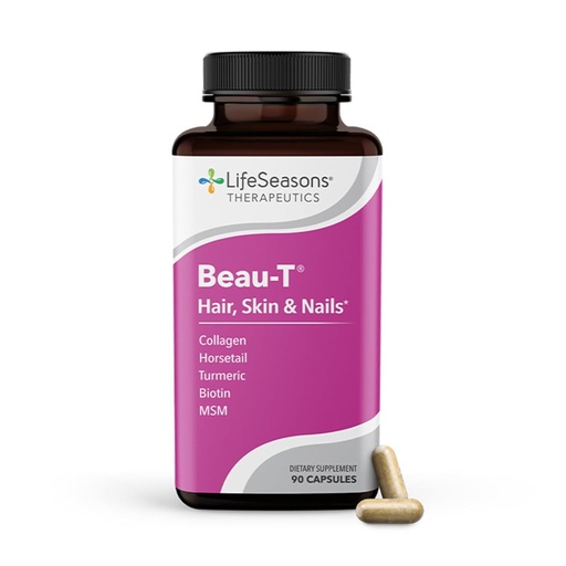 [BRSRAYIPBUOQMHI6] LifeSeasons Pausitivi-T with Beau-T & Ageless Skincare - Menopause Support Supplement - Relief for Hot Flashes, Hormone Imbalance & Night Sweats - Sage, Chasteberry, Soy Isoflavones & Black Cohosh