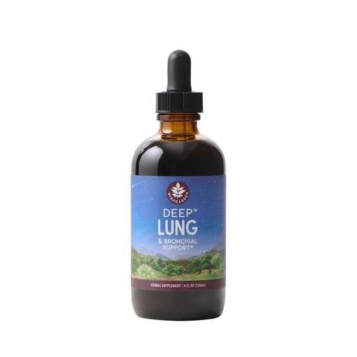 [BRSWIFI2BMIQEG3U] WishGarden Herbs Deep Lung Liquid Herbal Lung Support Supplement - Mullein Herb, Elecampane & Yerba Santa - Herbal Immunity Boost & Lung Support Drops - Vegan - 4 oz