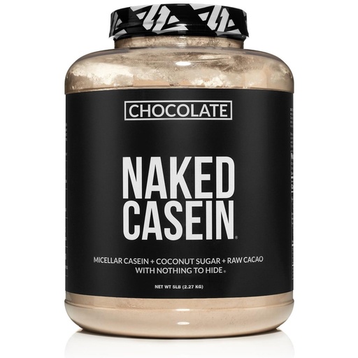 [BRSWKFQ5CVYR4GT2] NAKED Chocolate Casein - Chocolate Micellar Casein Protein - 5 Pound Bulk, NSF Certified, GMO-Free, Gluten-Free, Soy-Free, Preservative-Free - Stimulate Muscle Growth - Enhance Recovery - 60 Servings
