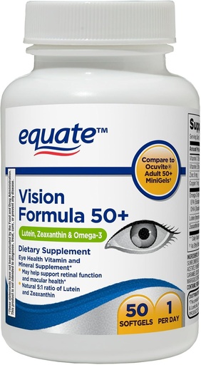 [BRSRO235A4DROF3H] Convergentie Visie Formule 50+ Zachte gels Dieetsupplement, 50 Tellen