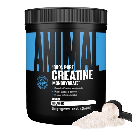 [BRSRMGQCCNYAMDIZ] Animal Creatine Monohydrate Powder — Micronized for Muscle Recovery, Cellular Energy, and Daily Wellness — for Men and Women — Unflavored 300g