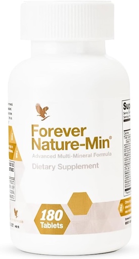 [BRSWIB32OQEAEFLE] Forever Living - Forever Nature-Min®: Premium Multi-Mineral Blend - Supports Muscle, Brain & Hydration - 10 Essential & Trace Minerals - 180 Tablets