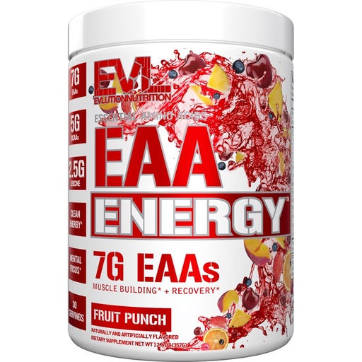 [BRSROHY3OAMQAGY7] EAAs Amino Acids Powder - Energizing EAA Essential Amino Acids Pre & Post Workout Powder for Muscle Building Energy and Recovery Support with 7g per Serving plus 5g BCAAs (Fruit Punch, 30 Servings)
