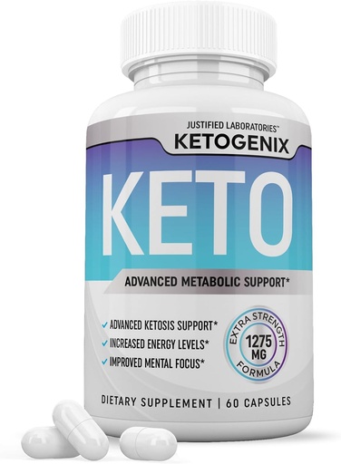 [BRSROBD4CQMGYYD7] Ketogenix Keto Pills 1275MG New & Improved Formula Contains Apple Cider Vinegar Extra Virgin Olive Oil Powder Green Tea Leaf 60 Capsules