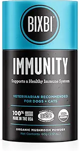 [BRSWIZTRDEEAM3DK] BIXBI dog vitamins supplements Immune Support Daily Cat Supplement, Powder Supplement, 2 Month Supply US