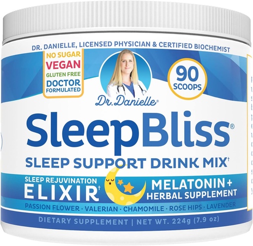 [BRSRMAAFAEFWG234] Dr Danielle sleep Bliss - All Natural Melatonin sleep supplement, Support &quot; Relief Drink Mix